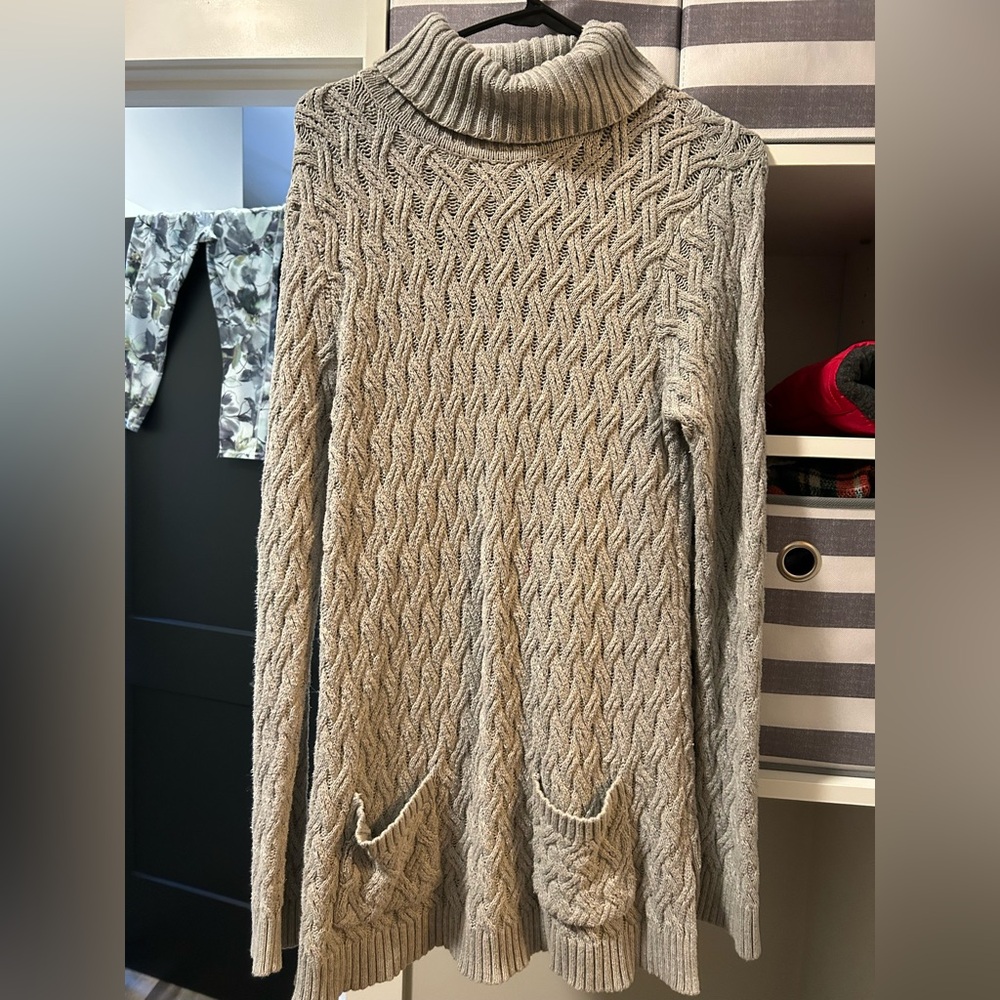 Jeanne Pierre Light Gray Knit Sweater - Picture 2 of 3
